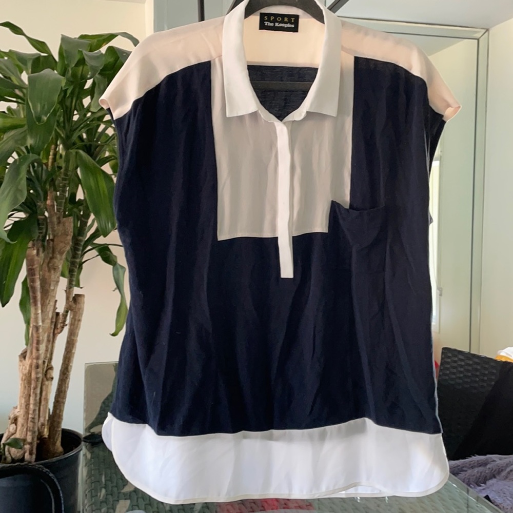 The Kooples Sport color block top XL